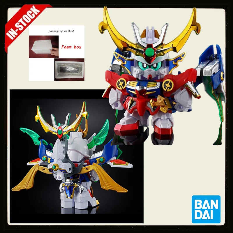 Original Bandai BB Senshi Tenrei Gundam Revival Kirahagane Ver Super SD Sengokuden Assembly Model Toys Gifts In Stock