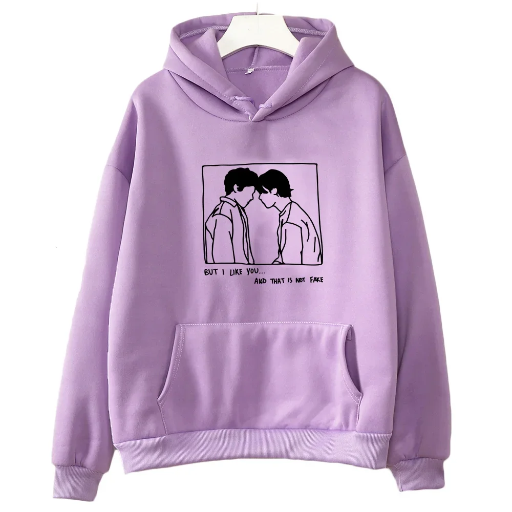 Sudadera con capucha con estampado de cómic de Young Royals para mujer, sudadera informal de moda, jerséis de lana, sudaderas estéticas de marca,