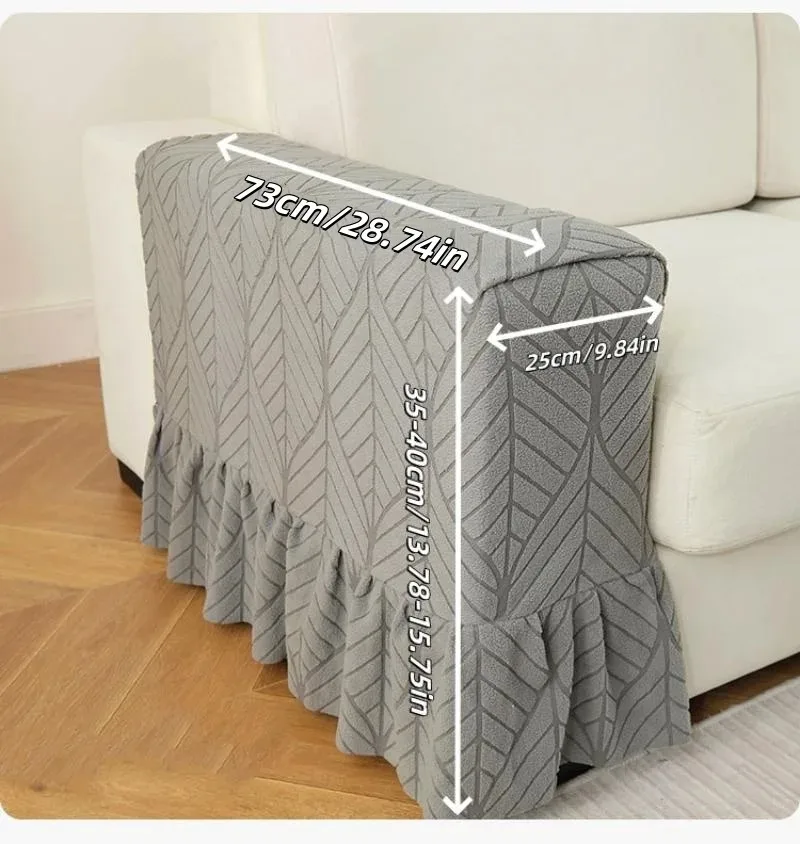 1pc Armrest Covers Thickened Non-Slip Sofa Armrest Protector Universal Soft Warm Furniture Protector for Chair Sofa Couches Recl