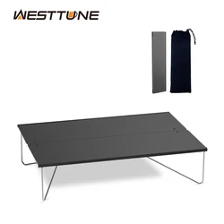 WESTTUNE Pop-Up Outdoor Mini Portable Table Ultralight Aluminium Alloy Folding Coffee Table for Hiking Picnic BBQ Camping Supply