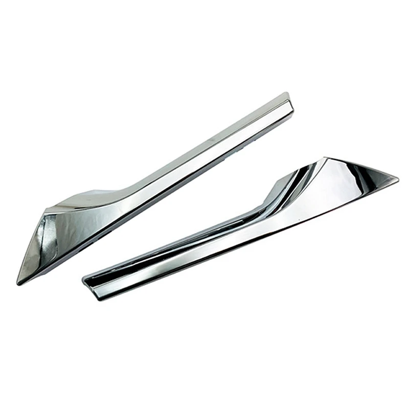 4X For Toyota Corolla Cross 2020 2021 Chrome Upper Front Center Grille Grill Moulding Strips Cover Trim Car Styling