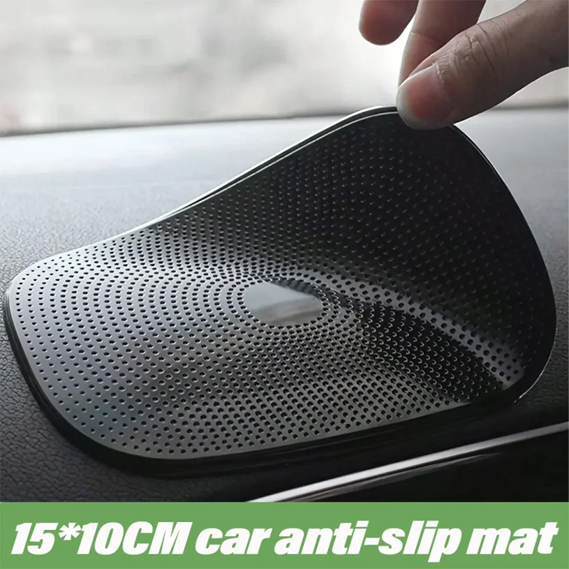 1Pc Car Non-Slip Mat Magic Anti-Slip Slide-Proof Pad Dashboard Sticky Dash Adhesive Cell Phone Mobile Holder Black Silicone