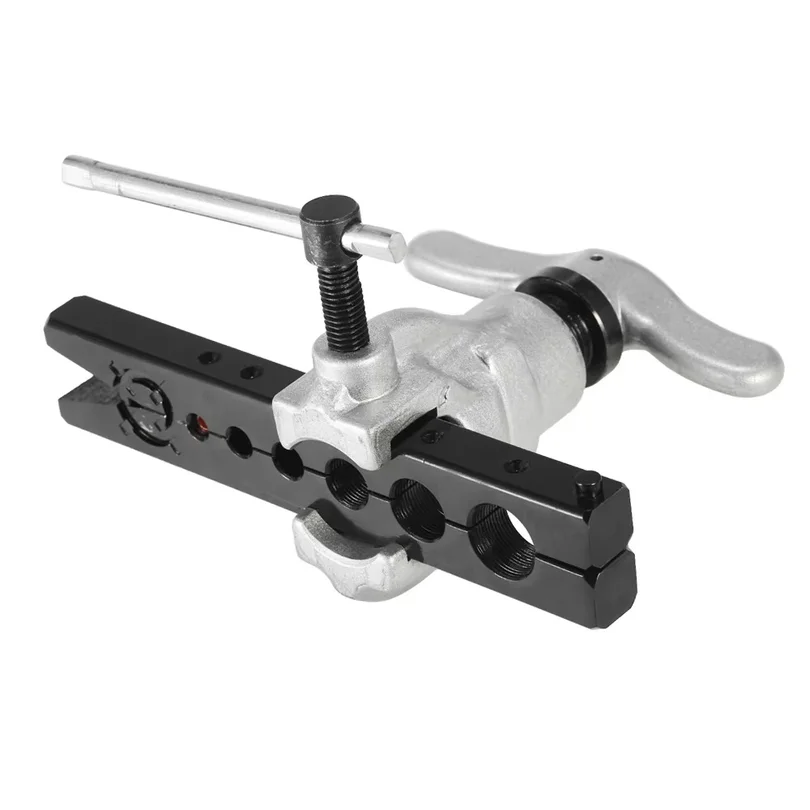 Eccentric Flaring Tool Set for Refrigeration Water Gas Brake Line Applications Tubing 6 Dies Sizes 1/4 - 3/4inch 45 Degree Angle