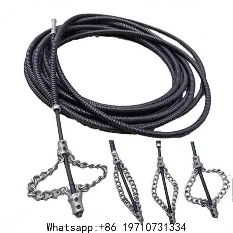 

1-5 Meter Electric dredging sewer special tool artifact solid chain dredging spring oil pollution blocked pipeline dredging tool