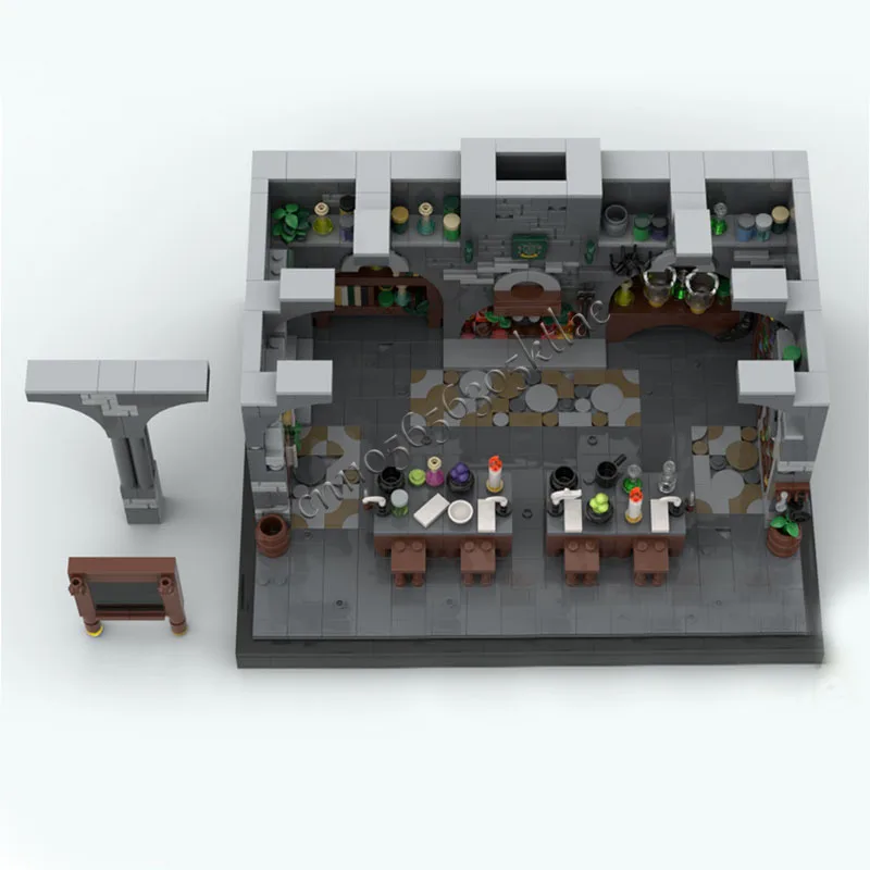 1206 PCS Famose Film Serie Modello Moc Mattoni da costruzione Aula Modulare Set fai da te Blocchi di montaggio Giocattoli Regali di Natale popolari