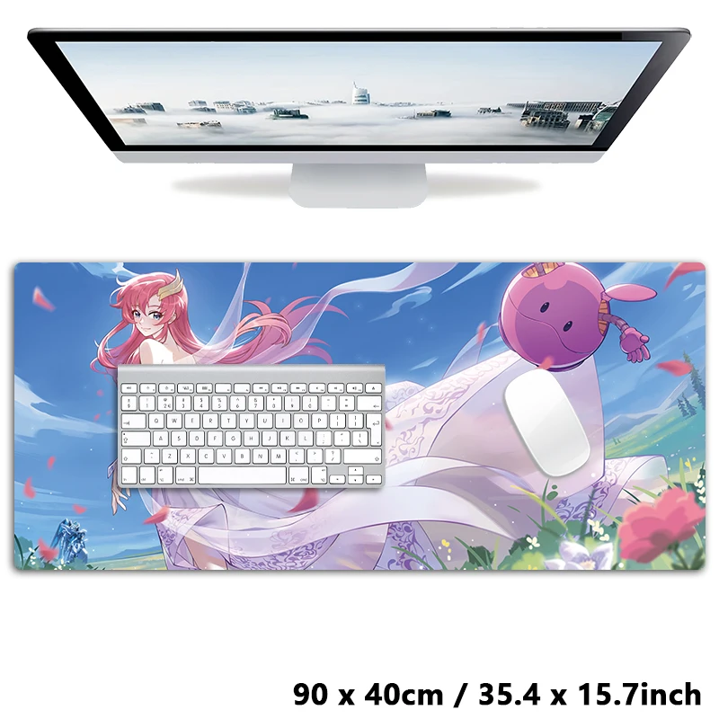 GD SEED DESTINY Lacus Clyne GD Anime Girls XXL Mouse Pad Large Computer Laptop Non-slip Keyboard Desk Mats Mousepad