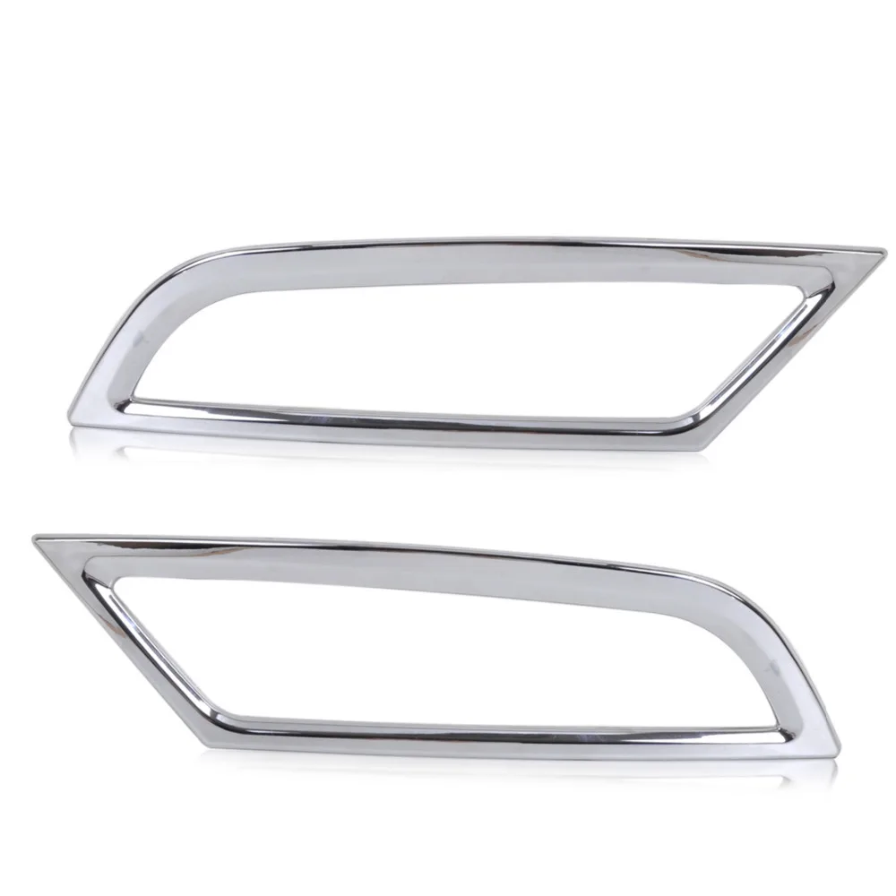 CITALL 2pcs New Chrome Dashboard Air Vent Outlet Cover Trim Garnish for Ford KUGA ESCAPE 2013 2014 2015