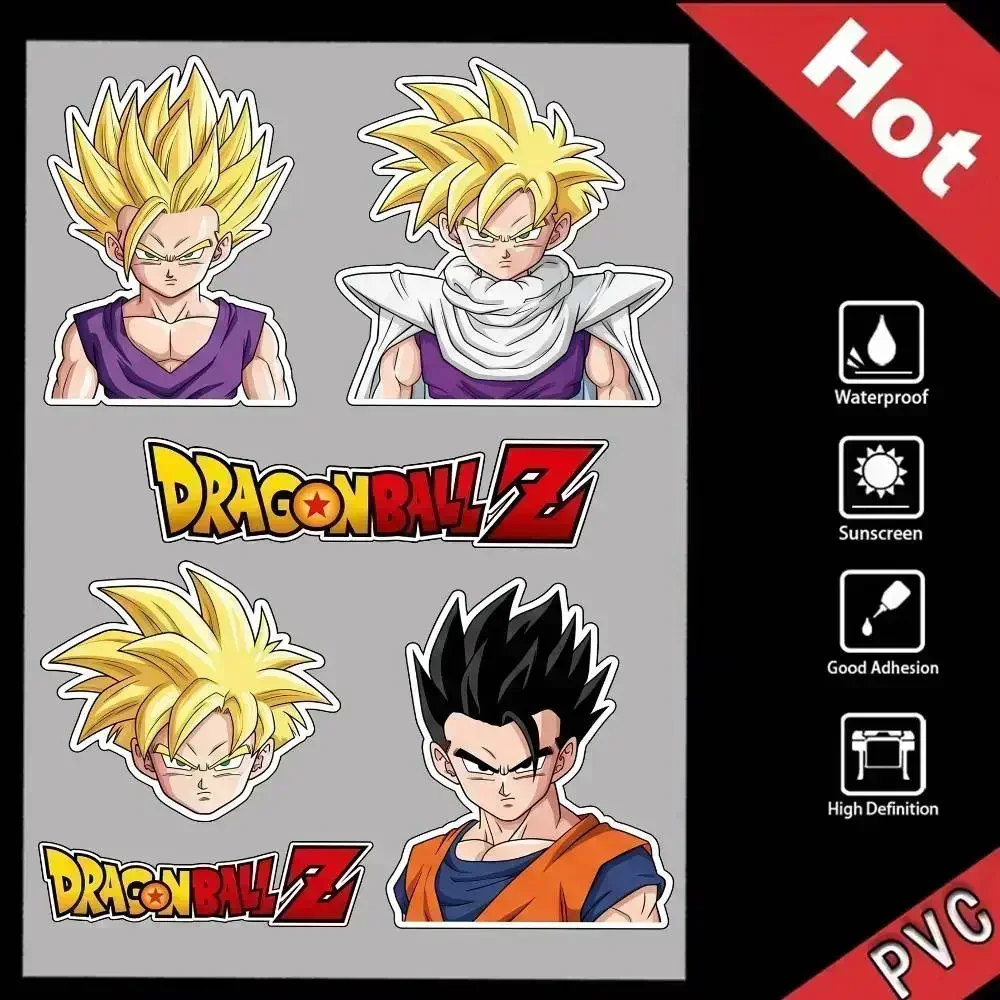 

Светоотражающие наклейки DRAGON BALL Vegeta Goku для защиты от царапин, универсальные для велосипедных шлемов, кружек, холодильников