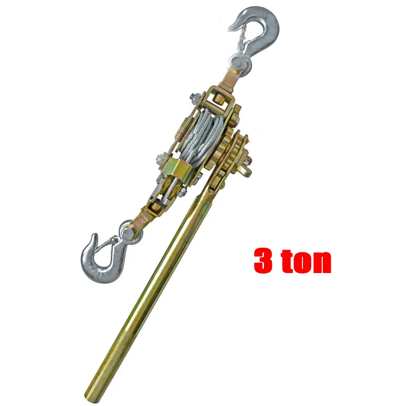 3Ton Hook Cable Puller Hand Winch Puller For Agriculture Garden Manual Multifunctional Wire Tensioner