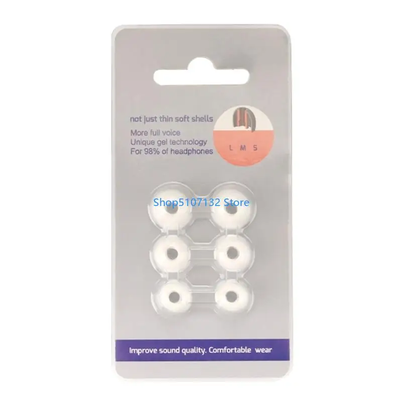 87HD Earphone Cushion Earpieces Inserts Ear Tips Cover Noise Isolating for Buds 6/5