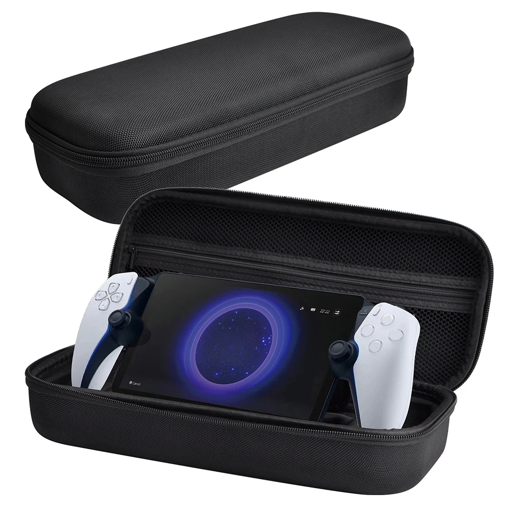 4 In 1 Set EVA Travel Carrying Case Shockproof TPU Case Anti-Scrach Screen Protector for PS5 Portal for PlayStation 5 Portal
