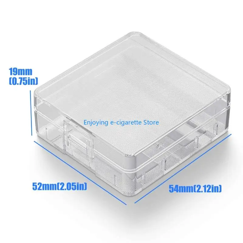 Ersatz-9-V-Batteriefach, transparenter Kunststoff-Organizer mit 2 Steckplätzen für die Aufbewahrung zu Hause, Werkzeugkästen und – Detail 6