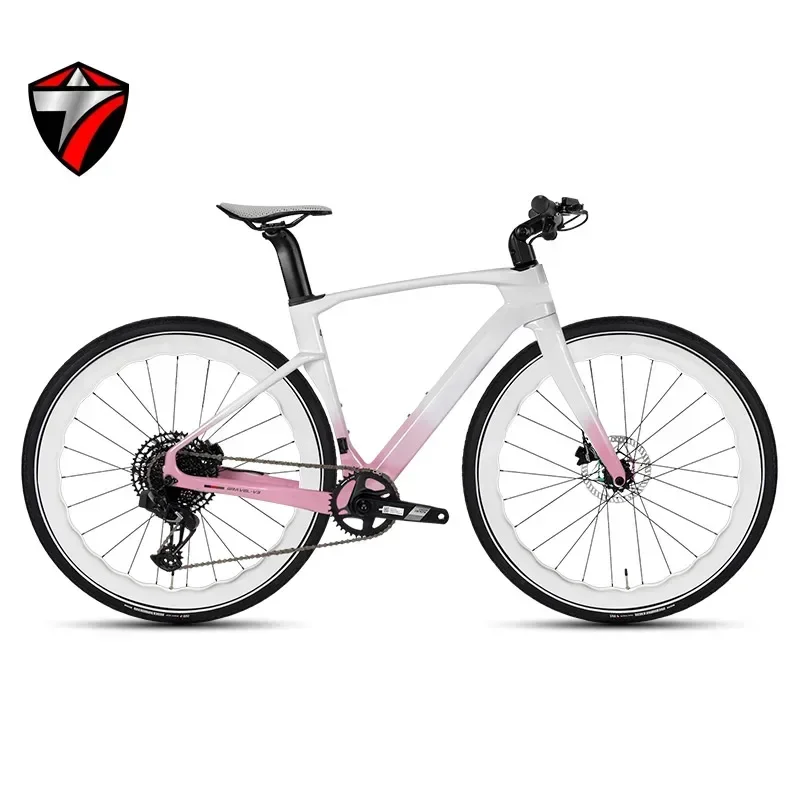 TWITTER GRAVEL-V3 AXS APEX 12S Flat Handlebar Full Carbon Fiber Gravel Road Bike Radio Transformer Disc Brakes bicycles bycicle