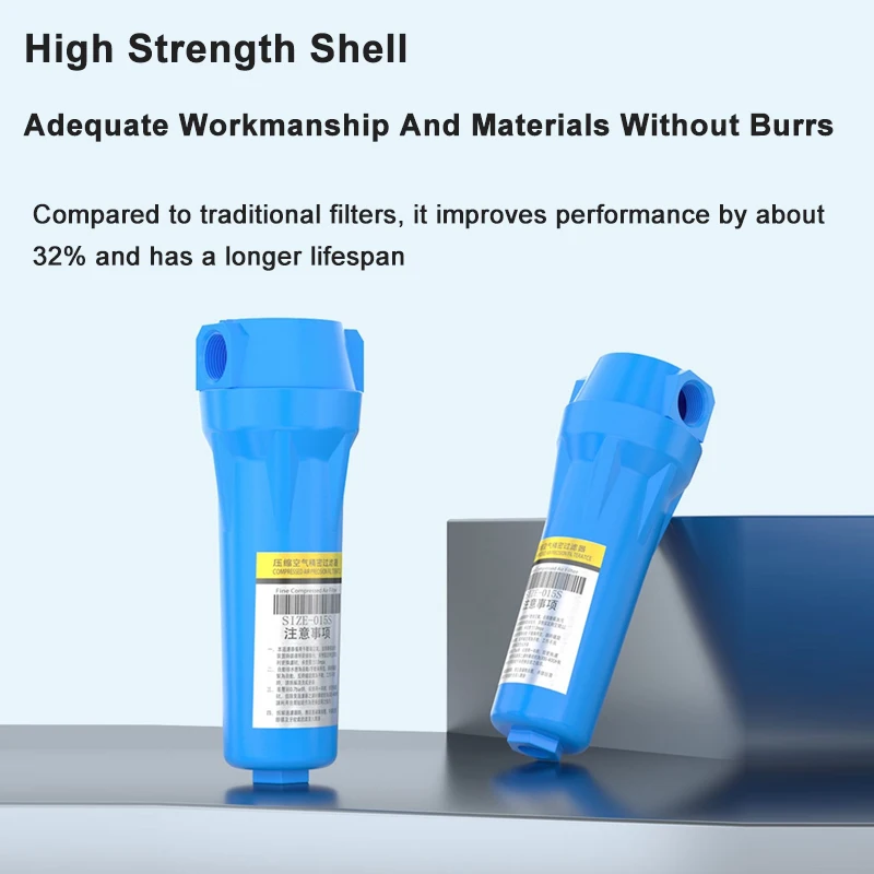 Compressed Air Precision Filter Automatic Drainage QPS Air Compressor Oil Water QPS015/024/035 Separator Air Pump Cold Dryer