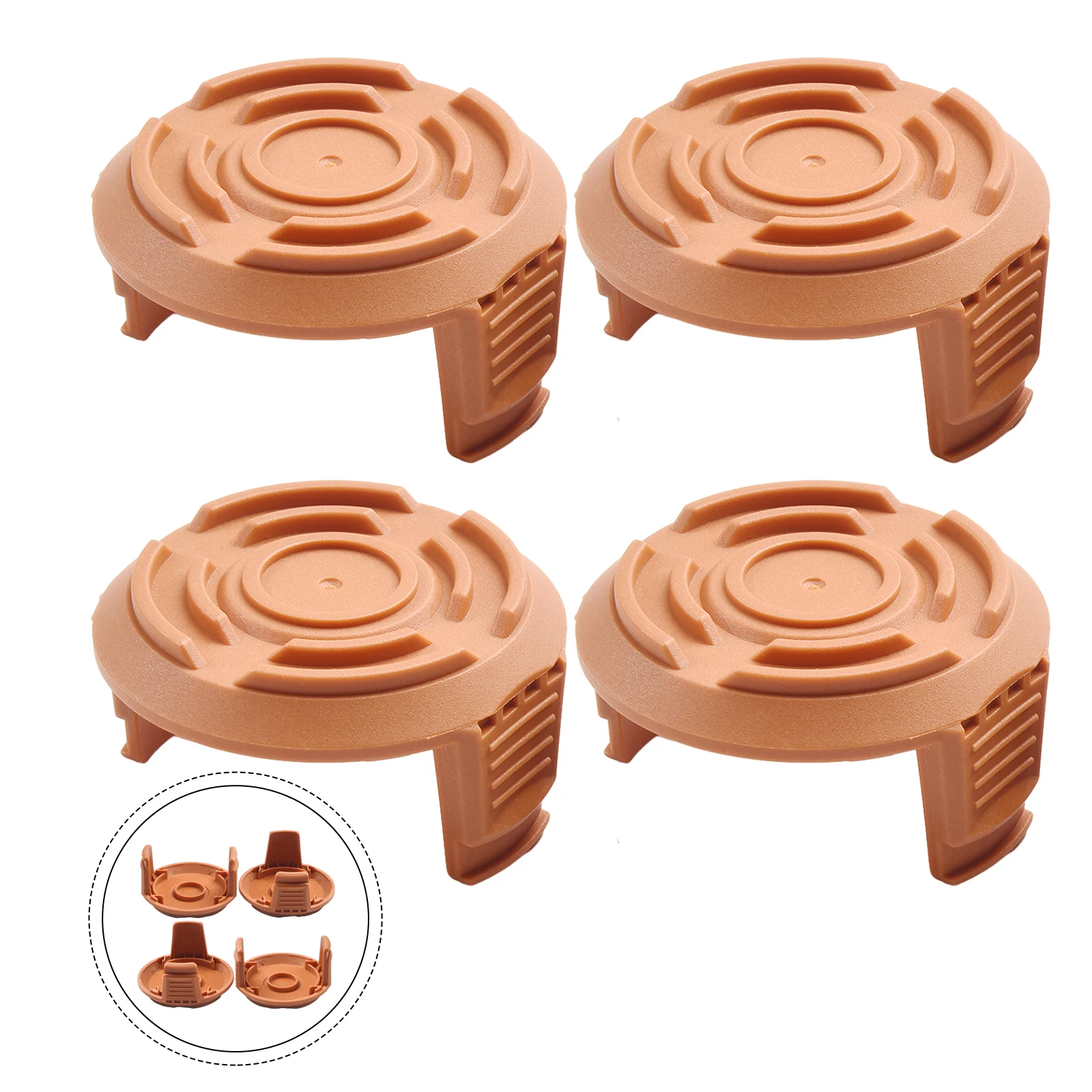 Enhance the Trimming Experience with 4 Pcs Replacement Spool Line Cap Cover for Worx String Trimmer WA0010 WG150