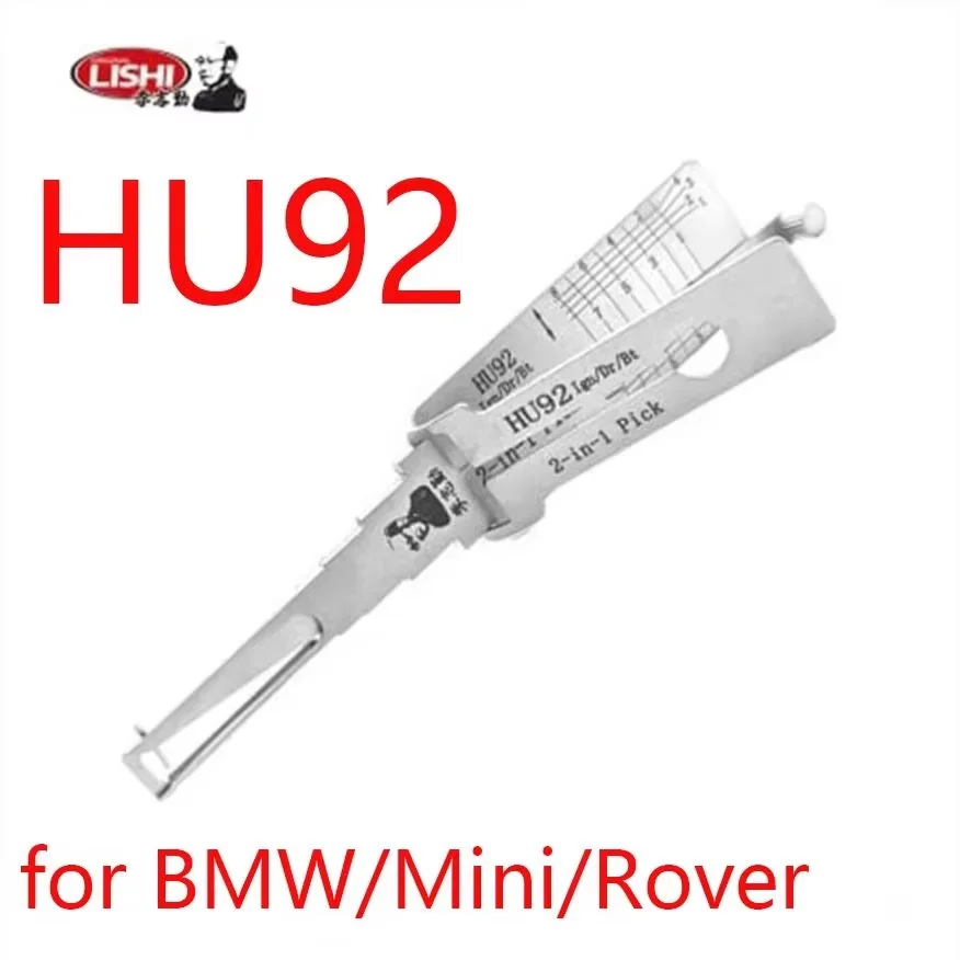 Lishi 2-in-1 Pick/Decoder LOCKSMITH TOOL for BMW/Mini/Rover HU92 (2-Track)—Twin Lifter