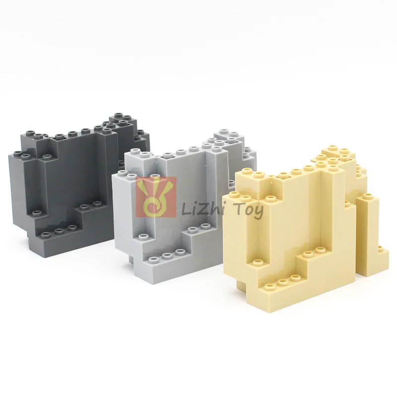 2-10pcs MOC Bricks 6082 Rock Panel 4x10x6 Rectangular DIY Building Blocks Kid Toys Compatible with All Brands City Street View