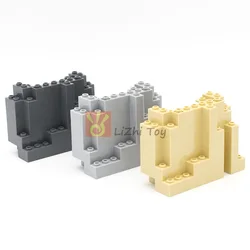 2-10pcs MOC Bricks 6082 Rock Panel 4x10x6 rettangolare fai da te Building Blocks giocattoli per bambini compatibili con tutte le marche City Street View