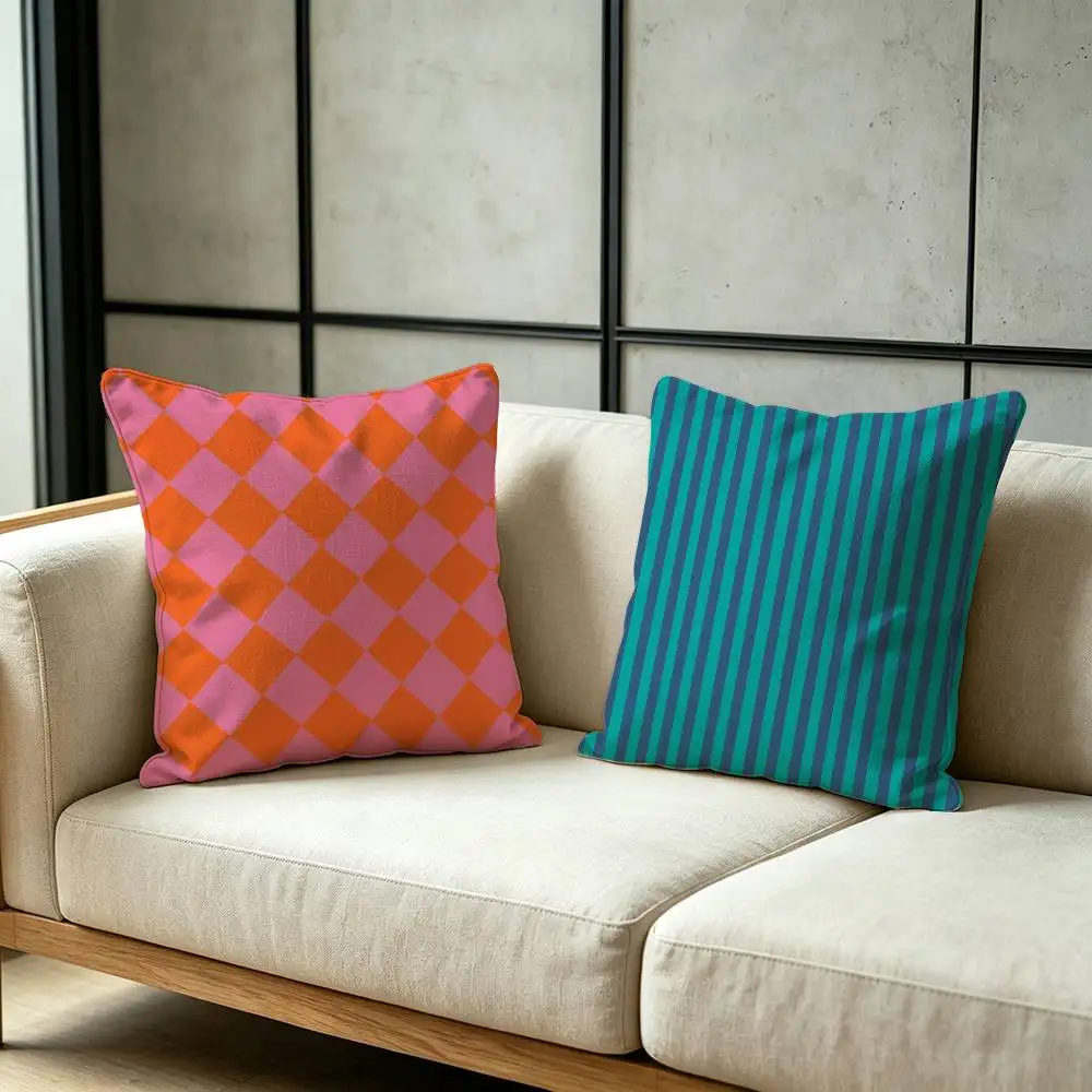Geometric Patterns Throw Pillow Cover Neutral Decor Cushion Cover Soft Sofa Couch Bed Home Decor Pillow Case