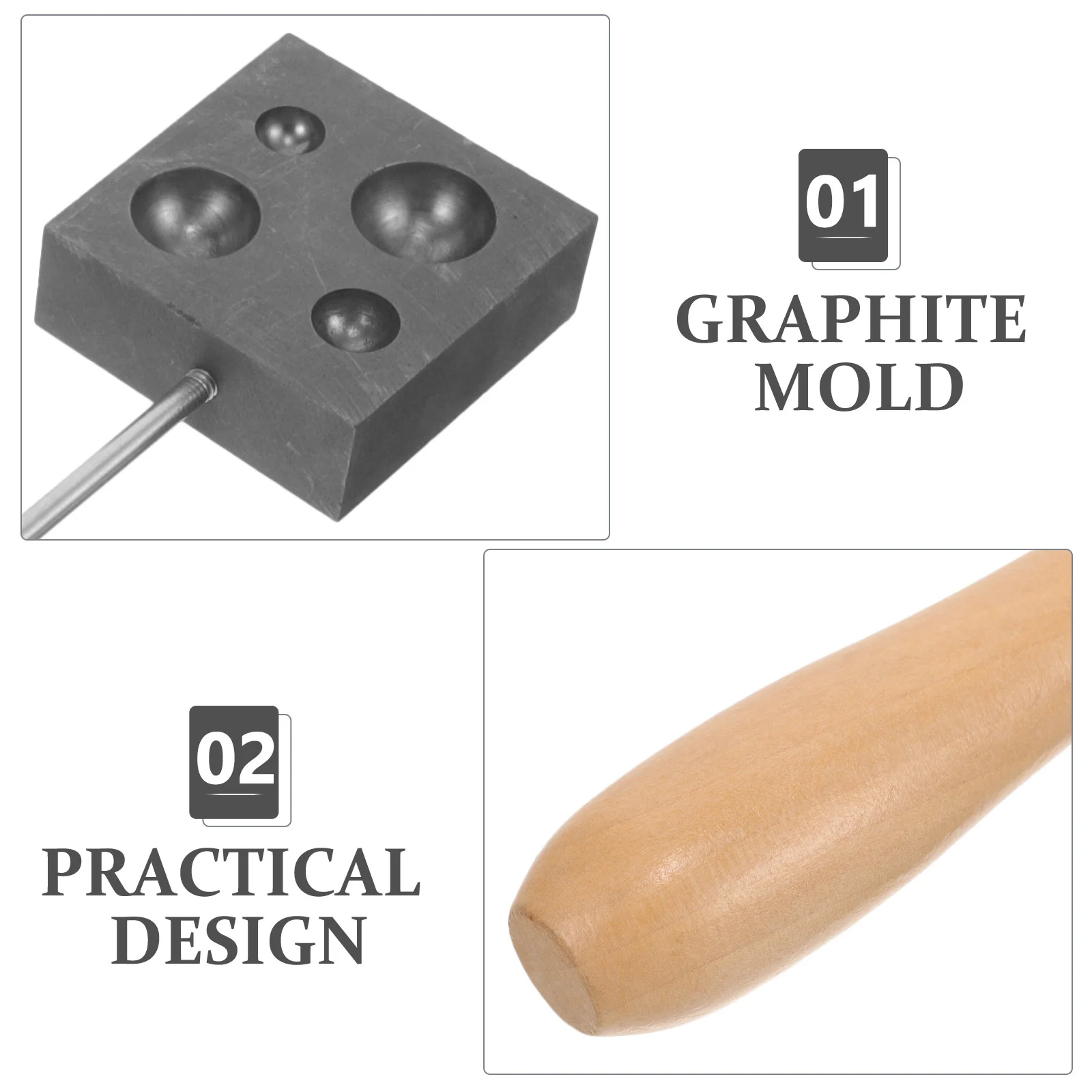 Convenient Glass Ball Glass Blowing Mold Glass Blowing Mold Graphite Ingot Mold graphite mold glass blowing molds