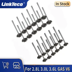24pcs Engine parts Intake Exhaust Valve Set kit fit 2.8 3.0 3.6 L V6 For BUICK CADILLAC CHEVROLET GMC PONTIAC SAAB SATURN SUZUKI