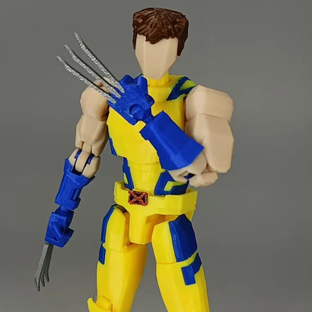 3D Printed Wolverine Marvel Legends Superheros Toys Action Figures Anime Multi-Jointed Shapeshift Mannequin Model Ornaments