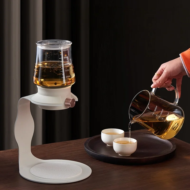 

BEILAIFEI Model 350 Modern Business Glass Tea Set with Tea Water Separation Ice Drip Cold Brew Features