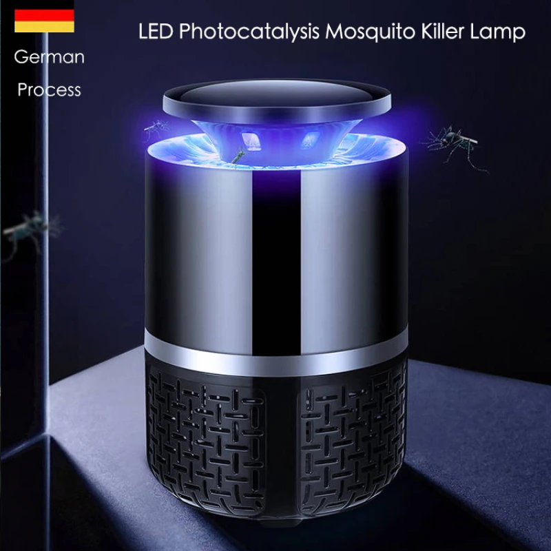 Photocatalytic Mosquito Trap 365nm UV Bug Vacuum Ultra-Quiet Fan Suction USB Rechargeable Indoor Killer for Home Office Dorm view 3