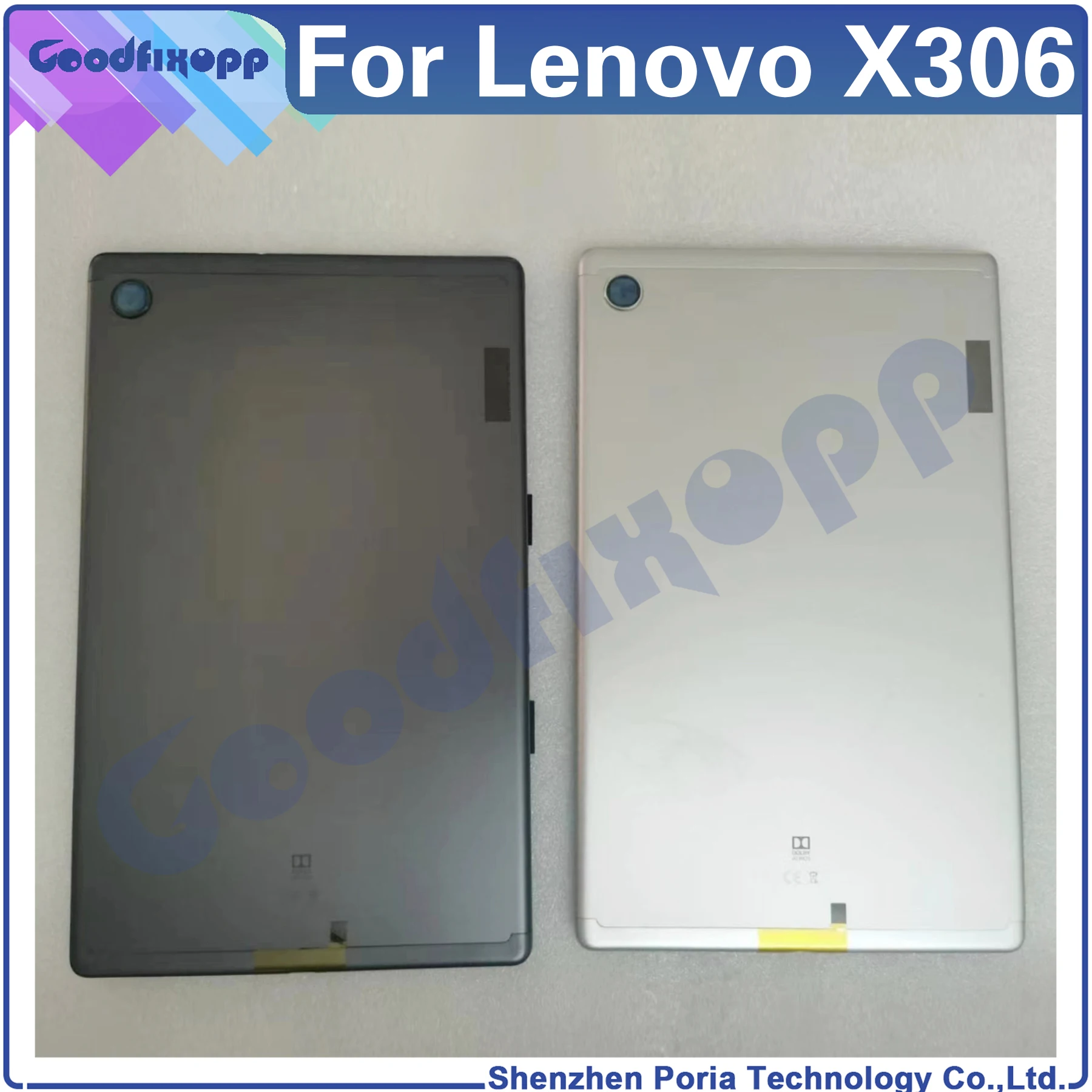 For Lenovo Tab M10HD TB-X306 Battery Back Cover Rear Case Cover For M10 HD X306 Rear Lid Parts Replacement