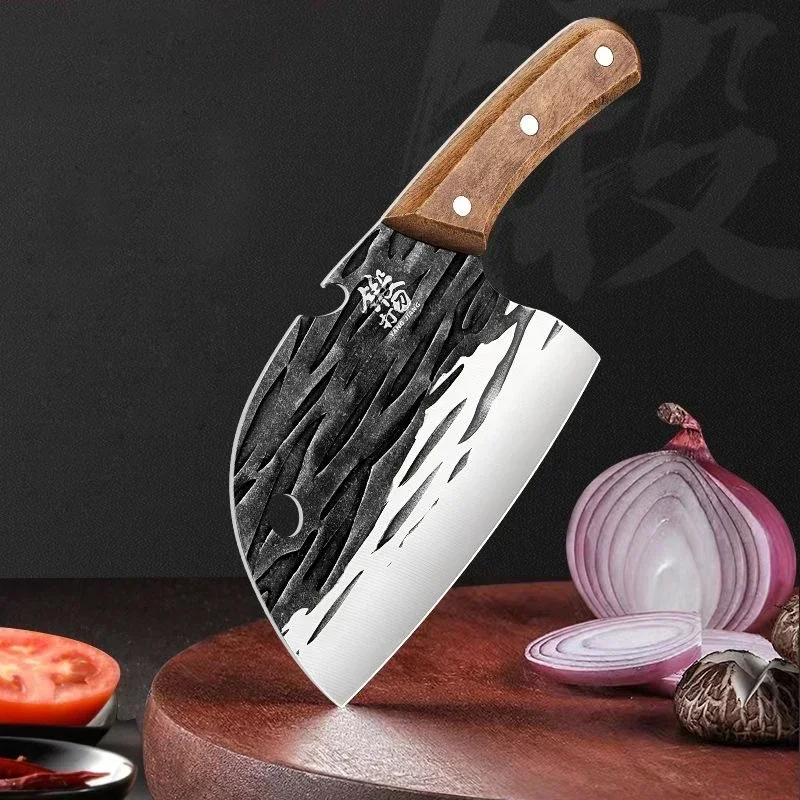 WXCOO Handmade Butcher Knife Meat Cleaver Kitchen Chef Boning Slicing Fishing Stainless Steel Slaughter Knives