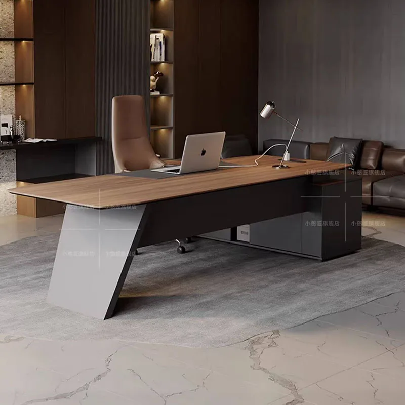 

vintage professional office desk room decor beauty wooden Large size creative office desk fashion meuble bureau salon furniture