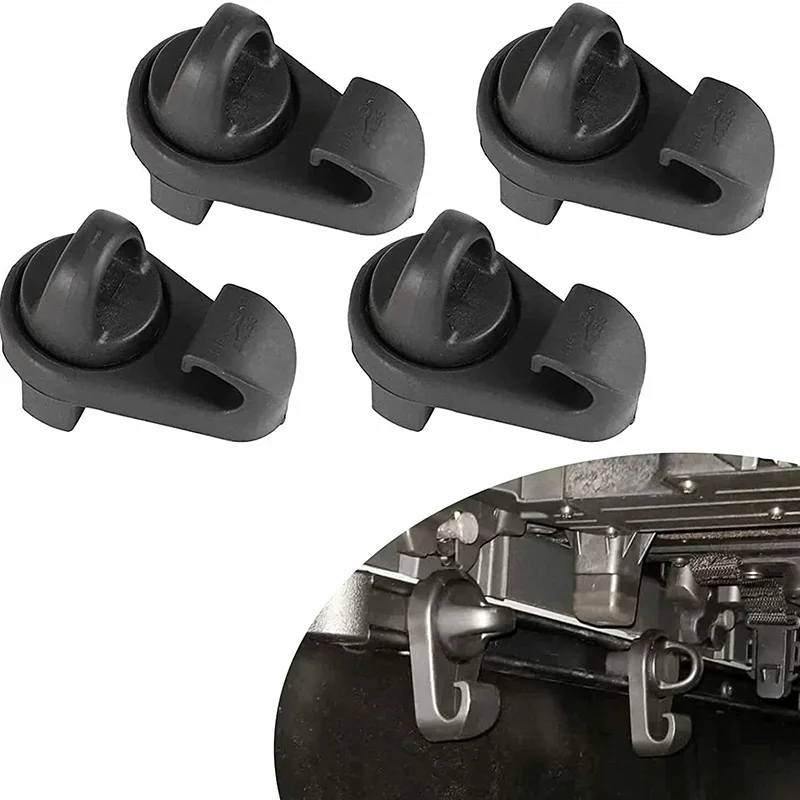 4PCS Mini Tie-Downs Flexibility Truck Bed Tie Down Hooks Deck Rail For Toyota Tacoma Tundra 2005-2025 PT278-00160 PT278-35075