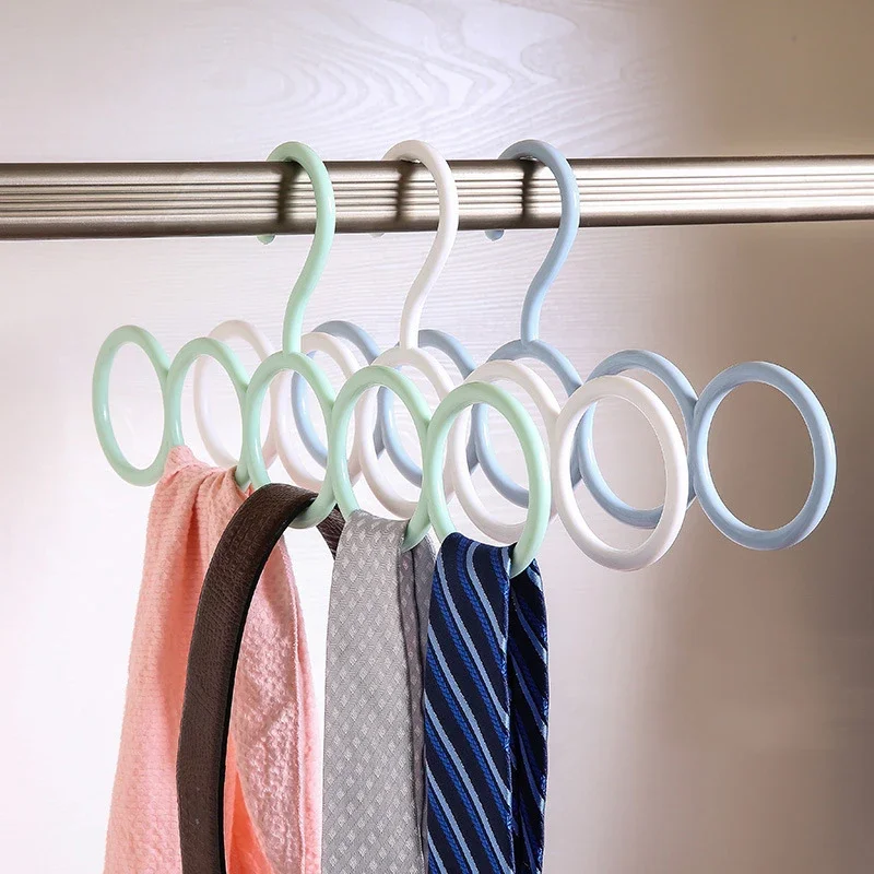 2/5/10/20pcs-Plastic Solid Pants Hanger Multifunctional Hanger Pants Hanger Scarf Storage Hange