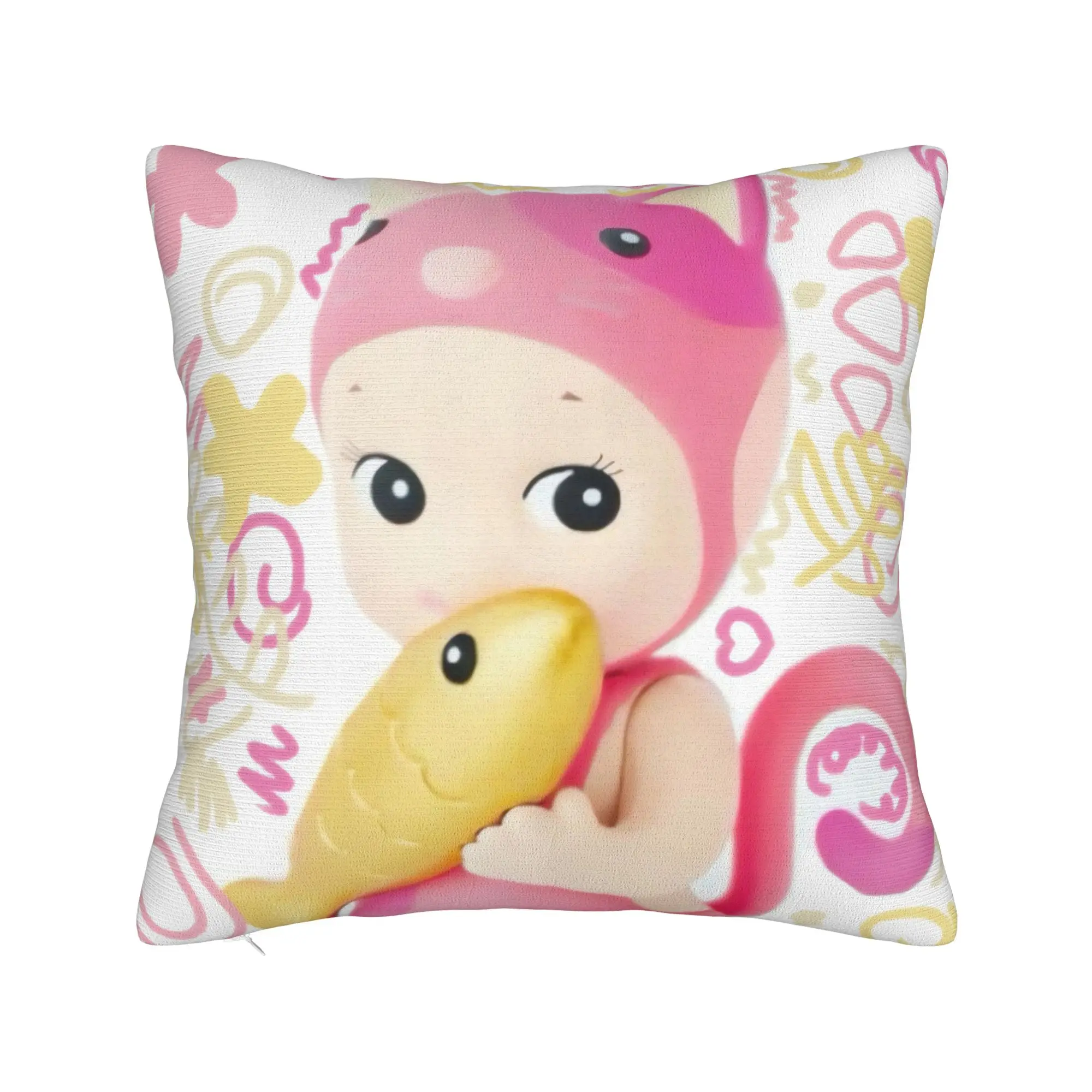 Pillow Cover Lovely Sonnys Fruit Angels Various Kawaii Pillow Case For Chair Sofa Home Decor Pillowcases