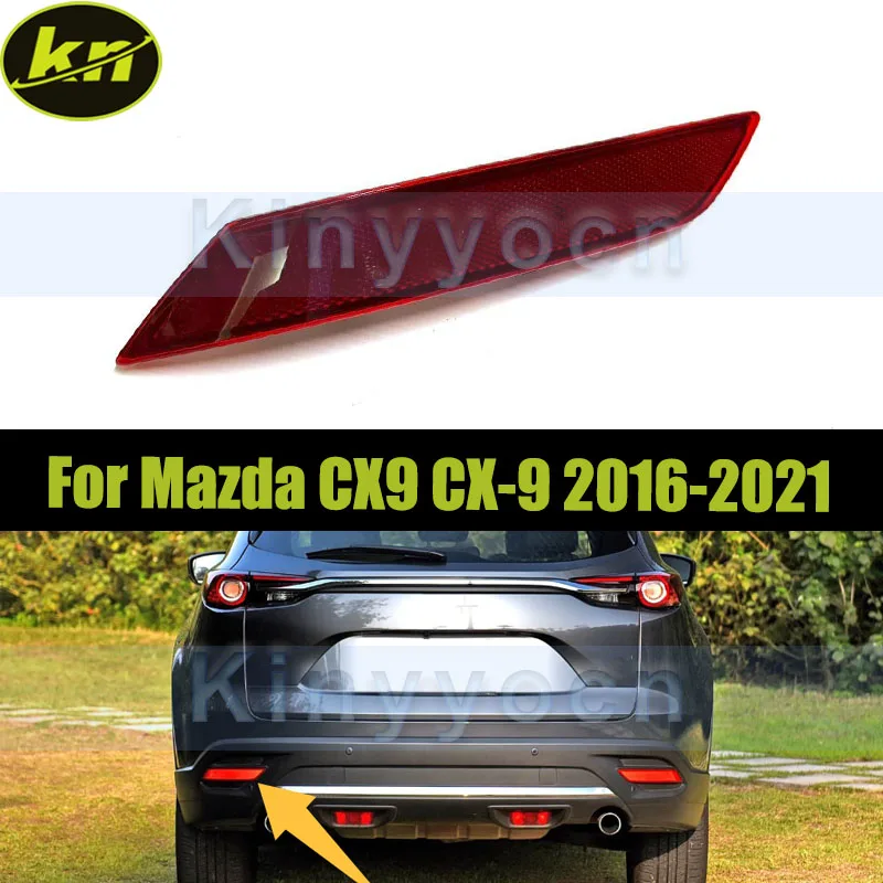

Car Tail Rear Bumper Fog Lamp Reflectors Light For Mazda CX9 CX-9 2016-2021Rear Reflectors Fog Lamp Warning Light