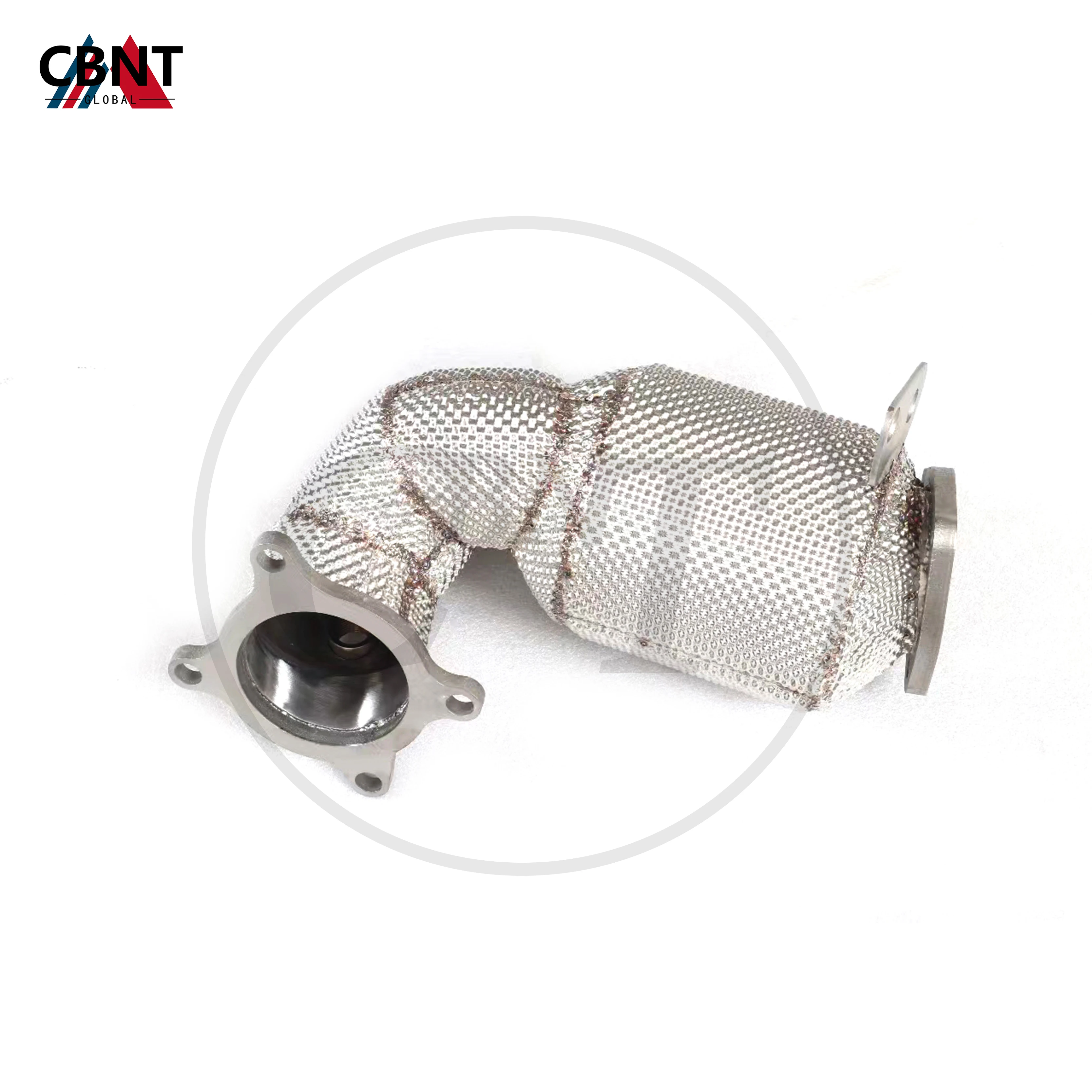 CBNT Exhaust Pipe For VW Multivan T5 T6 2.0T with Heat Shield High Performance Catted / Catless Downpipe