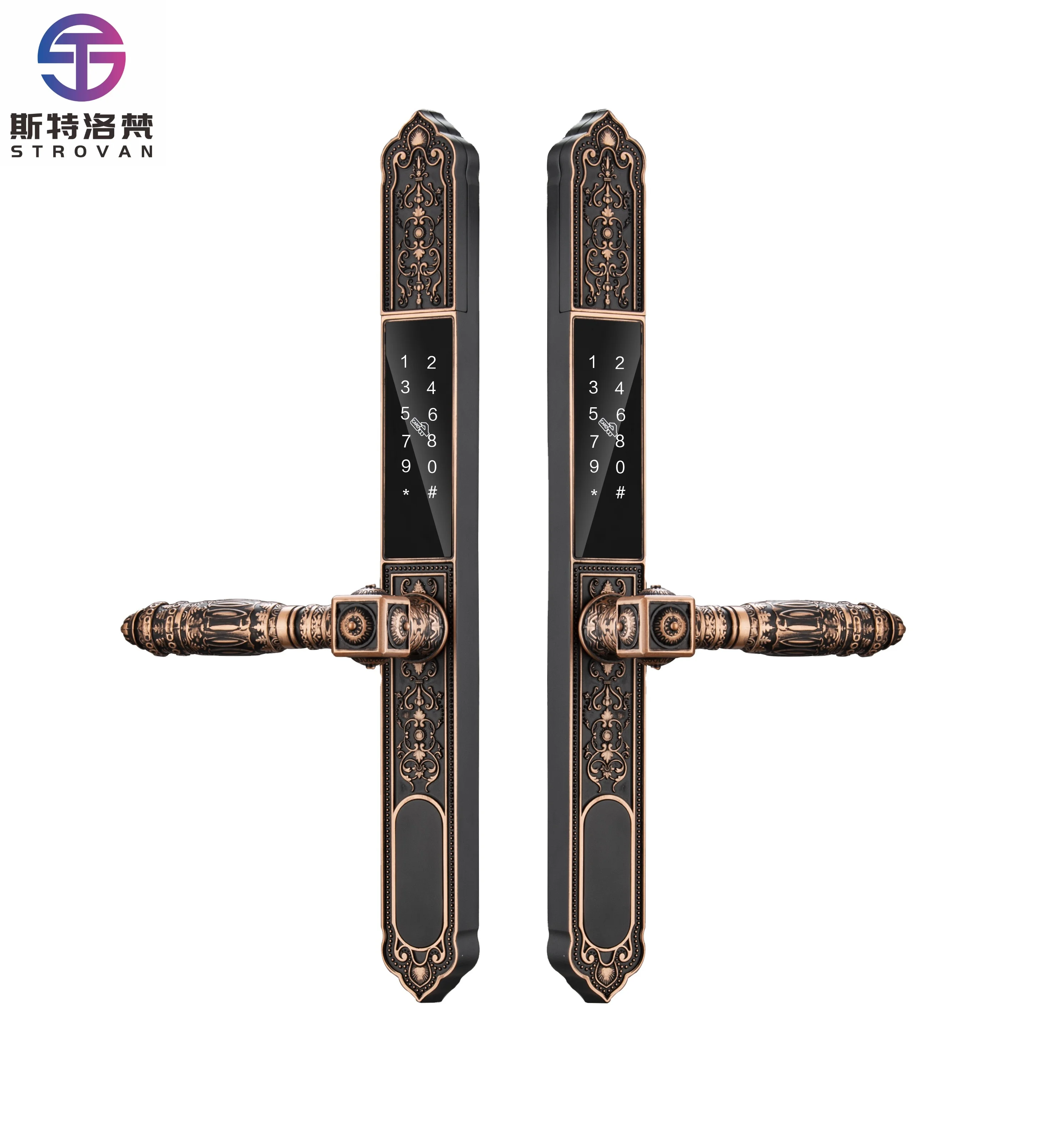 

Patio Fence Smart Lock with Fingerprint Recognition Can Use Door Locks