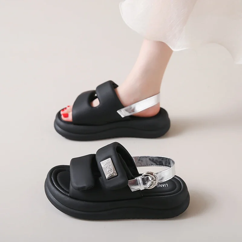 Shoes for Woman Slippers Platform Luxury Slides Beige Heeled Sandals Wedge Designer Black New Women's Sandals Sandalias De Mujer