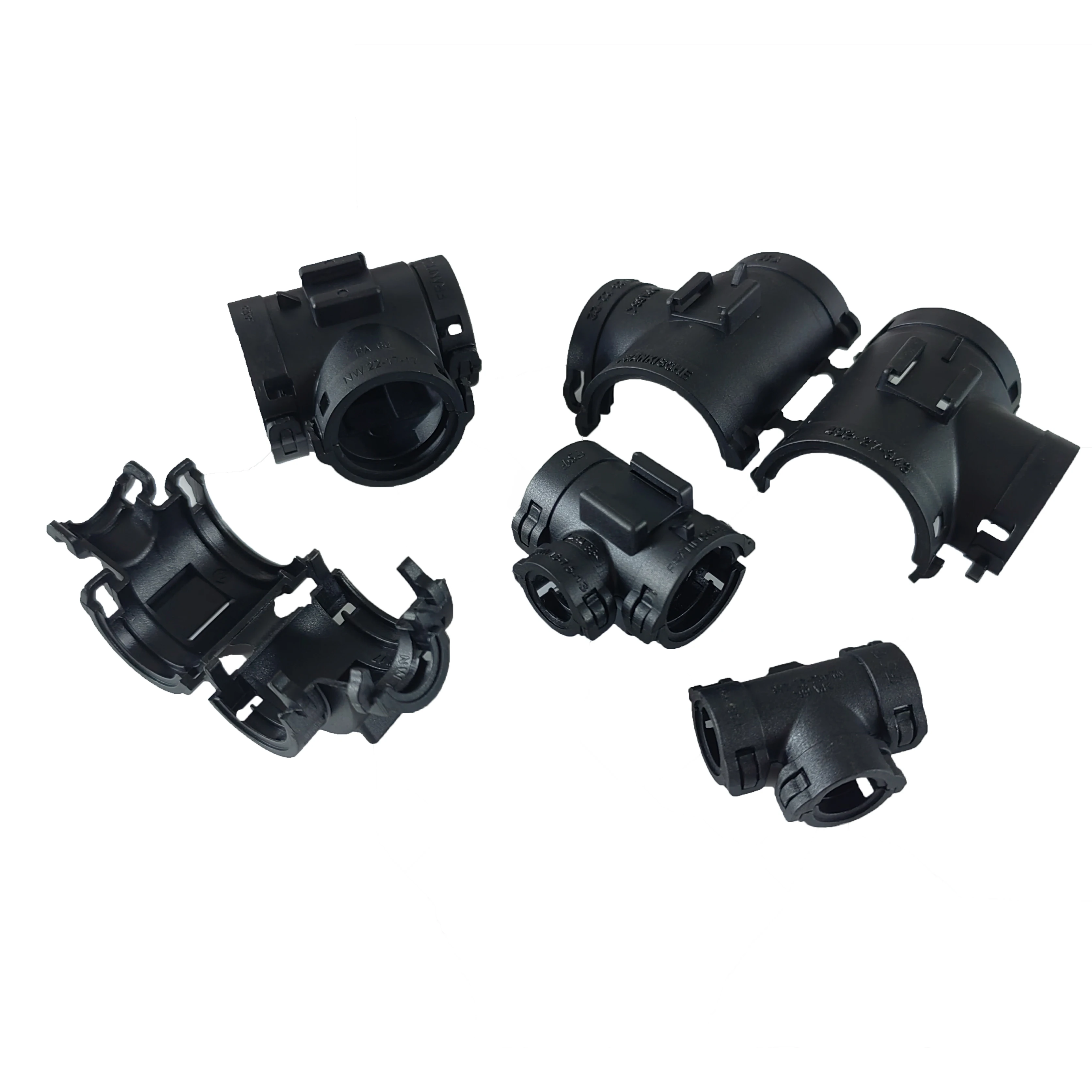 Openable T-shaped Three-way Plastic Corrugated Pipe Connector /Car Wiring