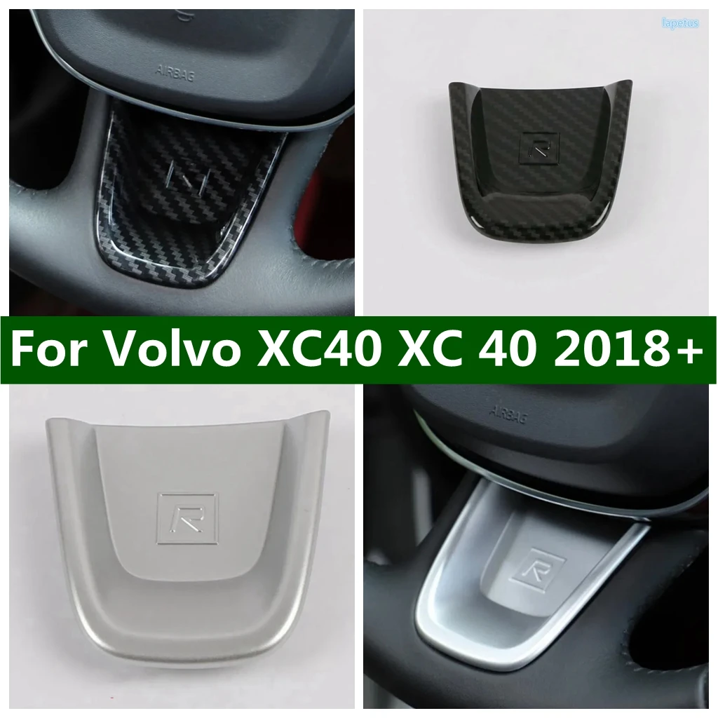 

Interior Accessories Auto Steering Wheel Cover Trim Decoration Sticker Frames Parts Car Styling For Volvo XC40 XC 40 2018 - 2024