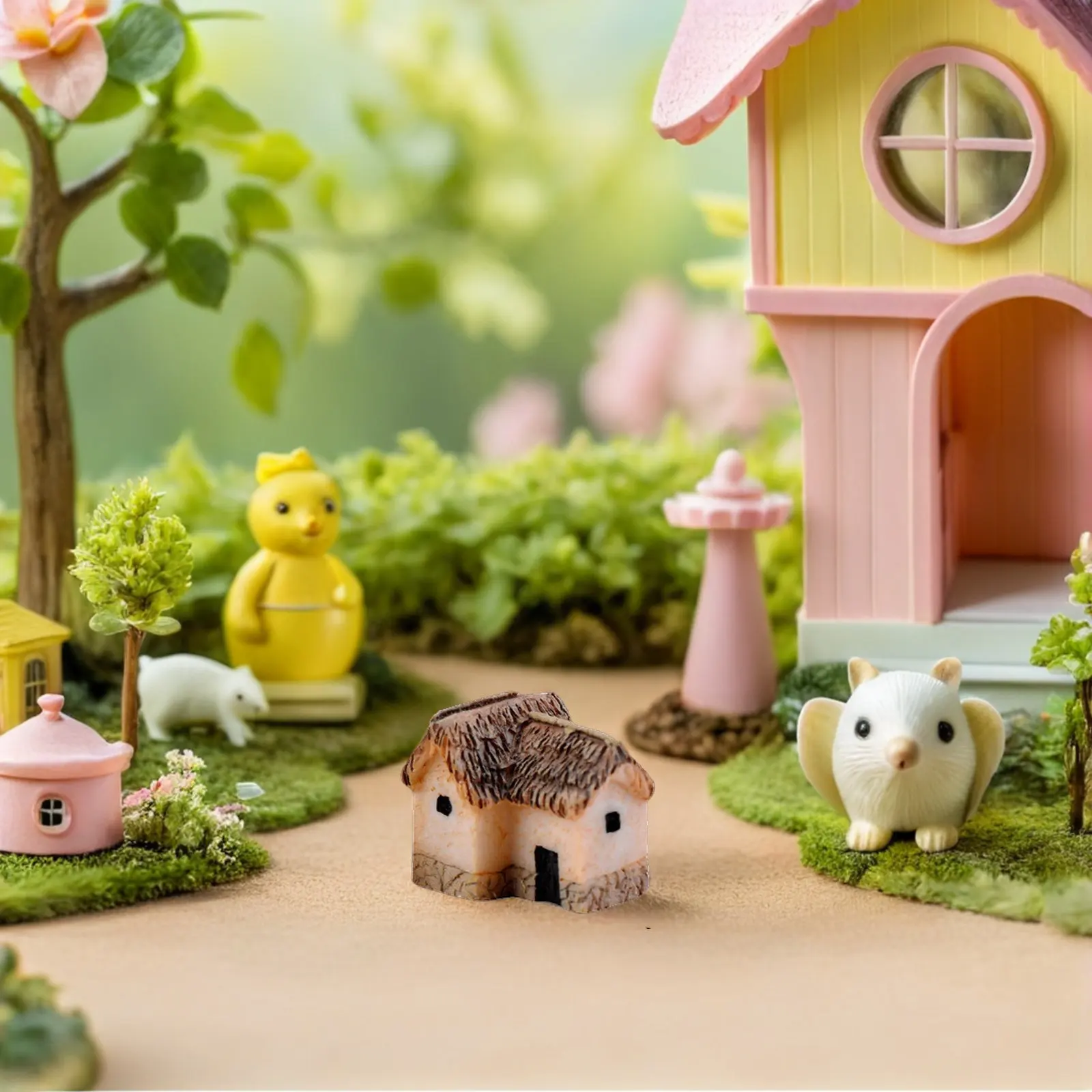10Pcs Resin Mini Home Ornament Safe for Plants Micro Landscape Accessory for DIY Miniature Garden Terrarium Bonsai Display