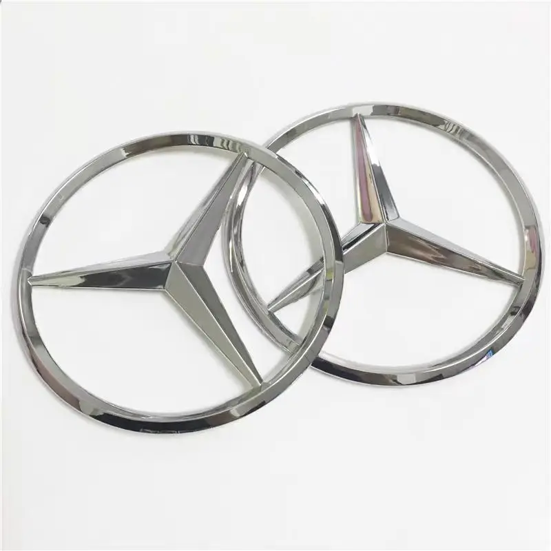 9cm ABS Car Rear Decal Trunk Emblem Sticker for Mercedes Benz S320 W164 W203 W204 W168 C180 E320 A200 GLC GLK GLE 2020