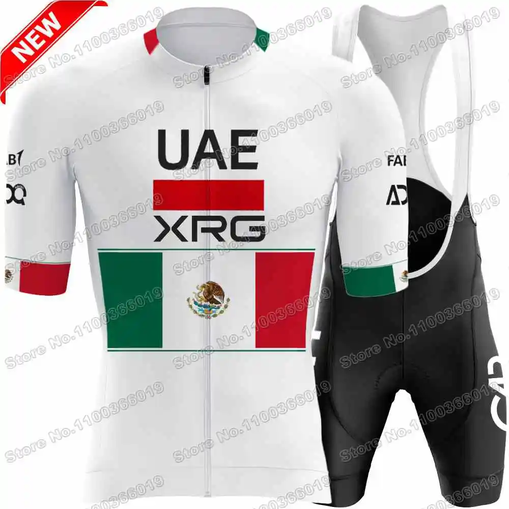 2026 إسحاق ديل تورو روميرو المكسيك-بطل الدراجات جيرسي مجموعة الإمارات العربية المتحدة فريق الدراجات ملابس الرجال الطريق دراجة قمصان دعوى مريلة السراويل