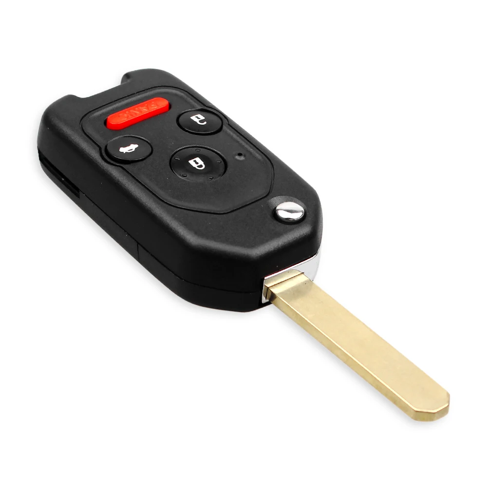 KEYYOU 2/3/4 przyciski etui z klapką obudowa pilota z kluczykiem samochodowym dla Honda Fit Accord Civic CRV Pilot wgląd Jazz HRV 2003 - 2013 Fob