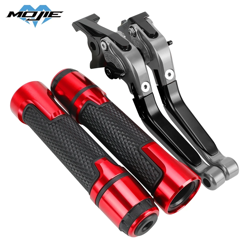 

FOR Aprilia DORSODURO 750 2007-2015 2016 Motorcycle Folding Extendable Adjustable Brake Clutch Levers Handlebar Hand Grips Ends