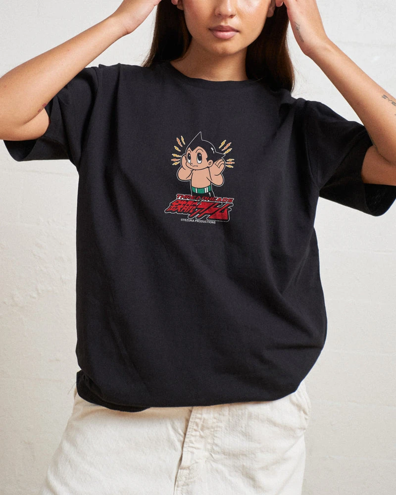 Astro Boy Sensor T-Shirt Graphic Cotton Tee Printing High-end Luxury Unisex Style Both of Men and Women