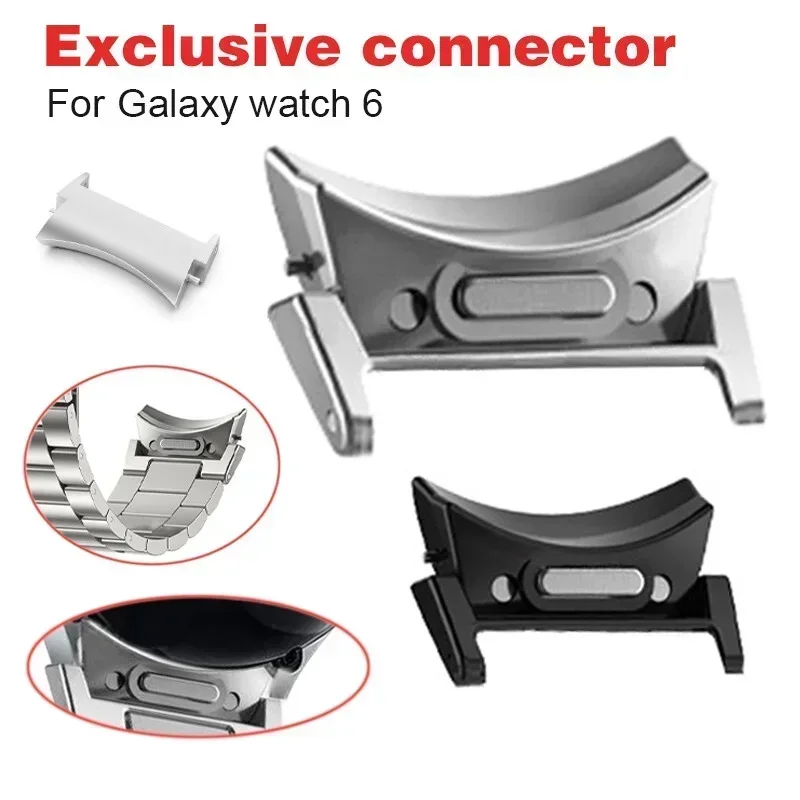 Quick Fit Connector for Samsung Galaxy Watch 6 5 4 10 44mm for Galaxy Watch6 Classic 43 47 42 46mm 2pcs Stainless Steel Adapter