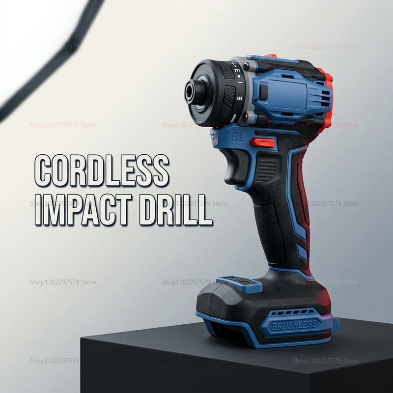 Brushless Electric Screwdriver 1/4 Inch 4000RPM Dual Speed Cordless Drill Battery for Home DIY Furniture Assembly and Repairs