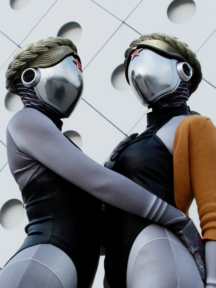 Atomic Heart Twins Ballerina Helmet - Soviet Robot Cosplay Prop for Ballet Photoshoot Halloween