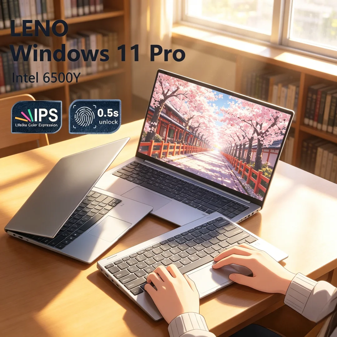 All-Round NEW 15.6" Laptop 32GB DDR3 512GB 1TB 2TB SSD Windows11 Notebook Pc Gamer Intel 6500Y Office Computer with Backlit Fing
